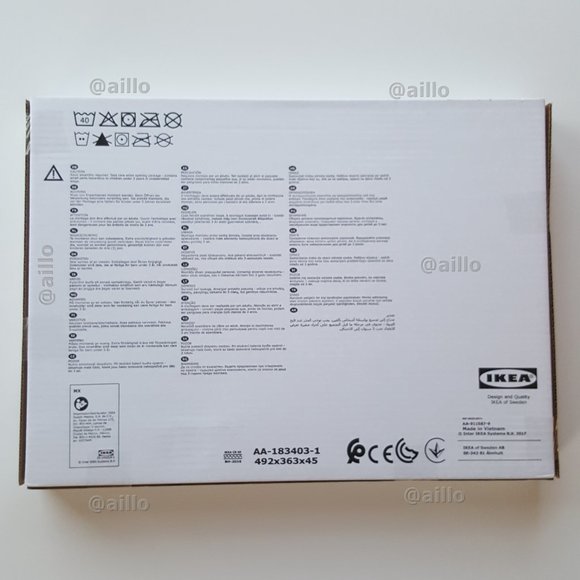 IKEA DUKTIG Pet bed with bedlinen set, pine, multicolor - Picture 8 of 17